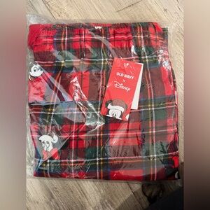 Old Navy Disney Mickey Plaid Pajama Pants Size M NWT